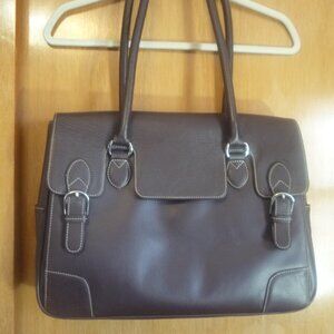 Levenger, Leather, Espresso Colored, Laptop Should Bag